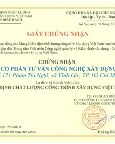 SACOTEC - Thành Viên của Mạng Kiểm Định Chất Lượng Công Trình Xây Dựng Việt Nam (VNBAC)