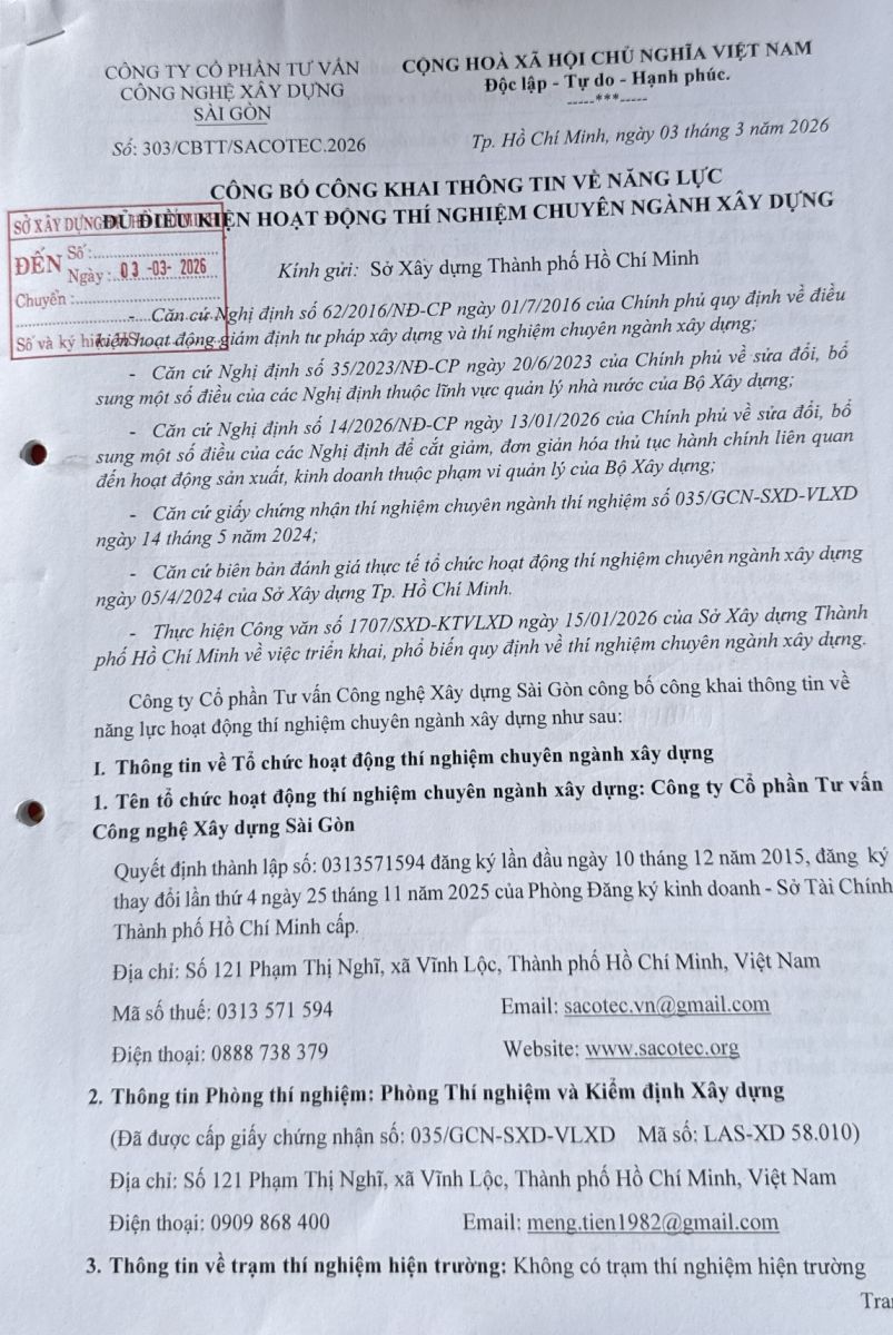 Nghị định 14/2026/NĐ-CP: Quy định mới về thí nghiệm chuyên ngành xây dựng và kiểm định – Những điểm cần lưu ý