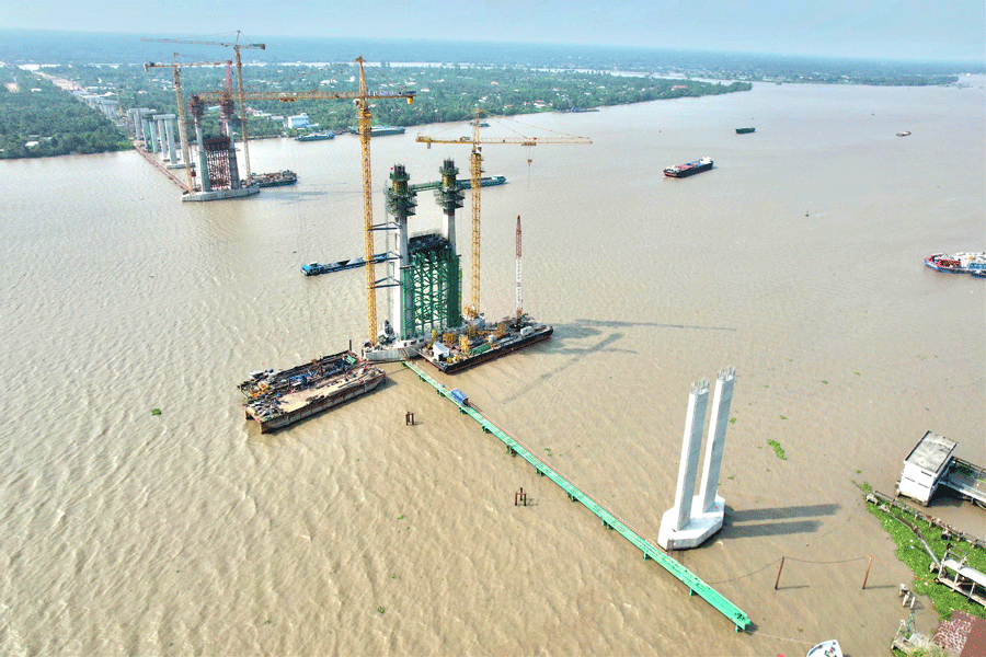 TRỤ CẦU - Dự án Cầu Rạch Miễu 2 nối Tiền Giang – Bến Tre