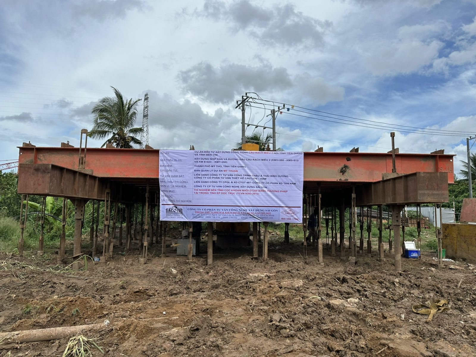 NÉN TĨNH CỌC - Dự án Cầu Rạch Miễu 2 nối Tiền Giang – Bến Tre