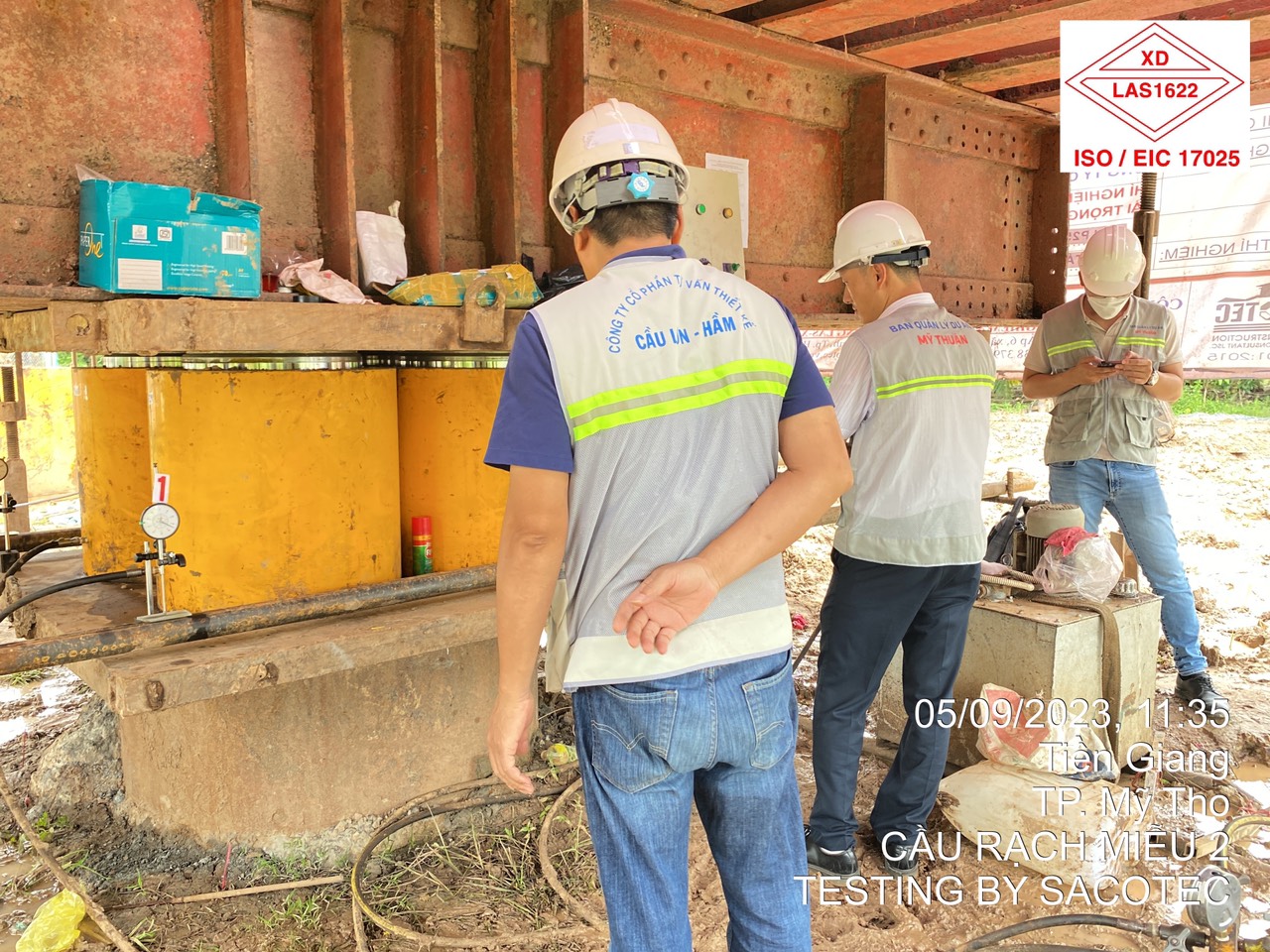 NÉN TINH CỌC - Dự án Cầu Rạch Miễu 2 nối Tiền Giang – Bến Tre