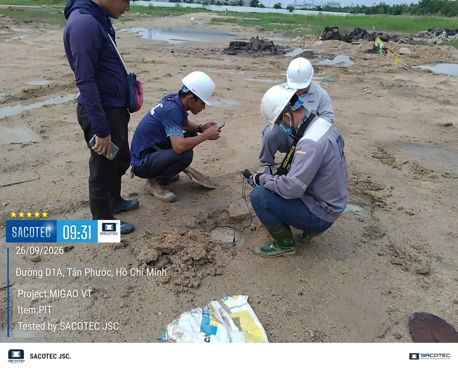 SACOTEC - THÍ NGHIỆM BIẾN DẠNG NHỎ (PIT) CỌC CHO DỰ ÁN MIGAO